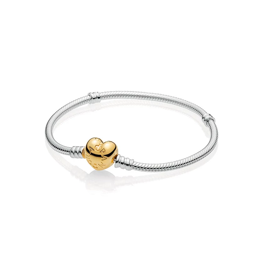 Pandora Moments sterling ezüst karkötő Shine zárral - 568707C00-18