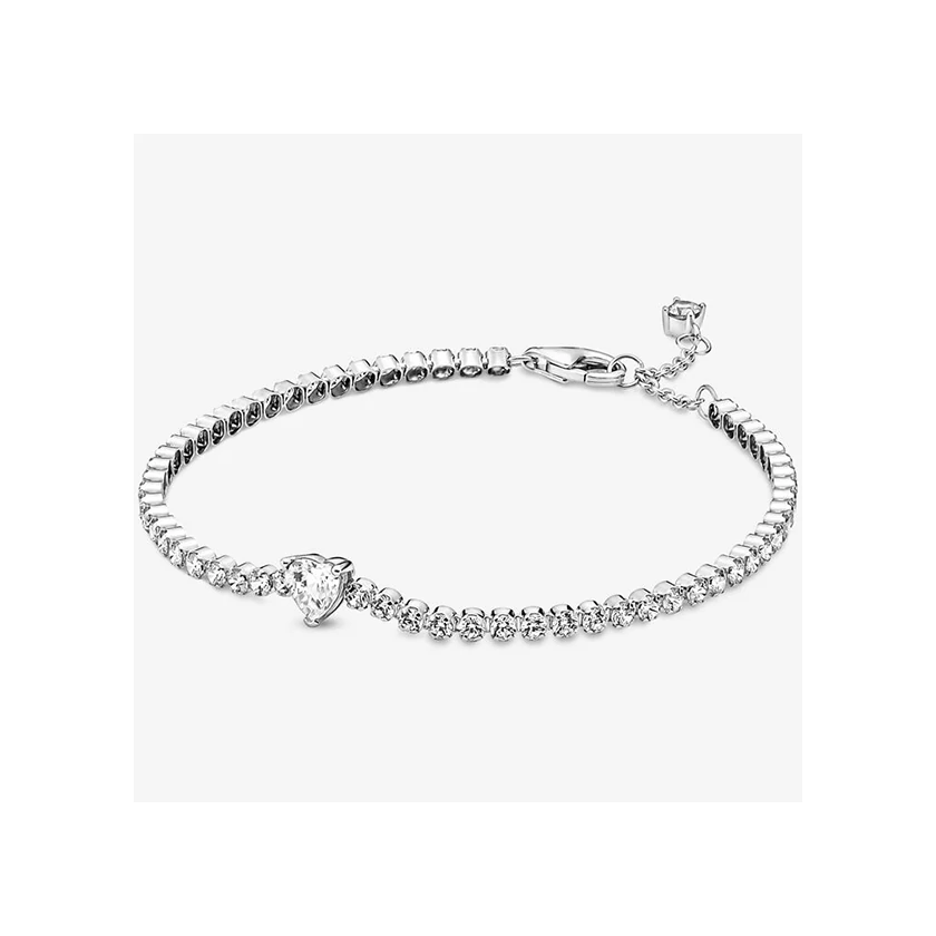 Pandora szikrázó szív teniszkarkötő - 590041C01-16