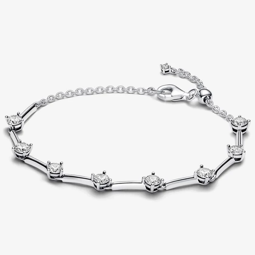 Pandora ezüst szikrázó köves karlánc - 593009C01-16