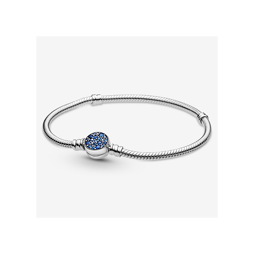 Pandora szikrázó kék kapcsos karkötő - 599288C01-16