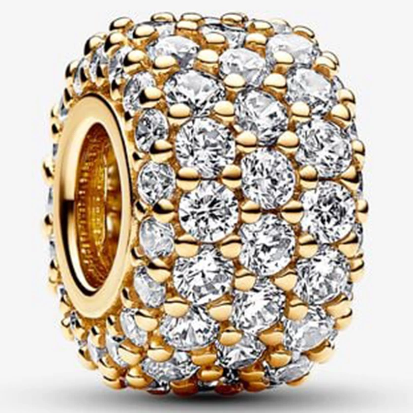 Pandora szikrázó arany pavé charm - 762820C01