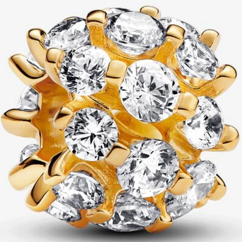 Pandora kerek szikrázó arany charm - 763234C01