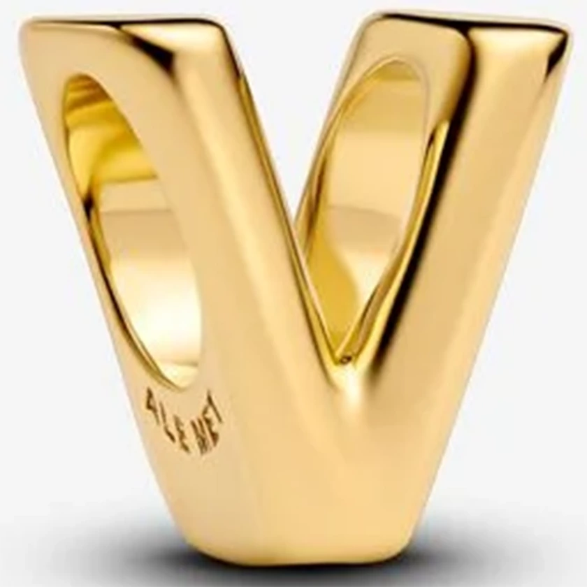 Pandora arany "V" betű charm - 763968C00