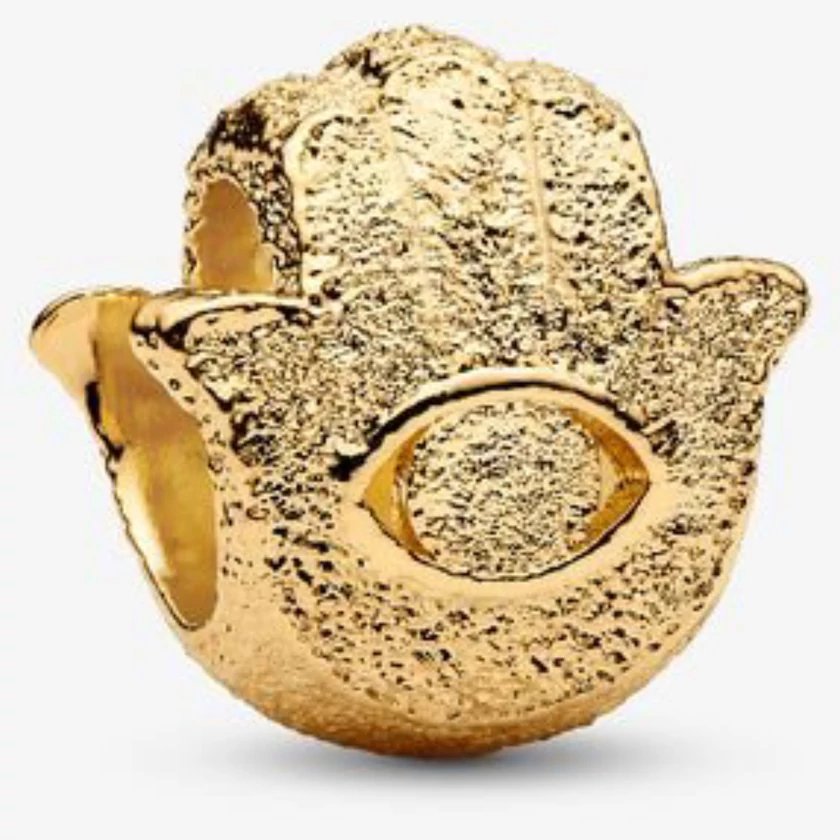 Pandora arany texturált Hamza kéz mini charm - 764042C00
