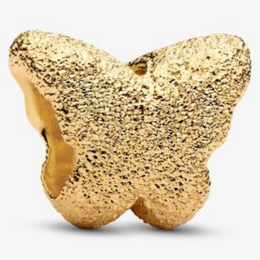 Pandora arany texturált pillangó mini charm - 764046C00