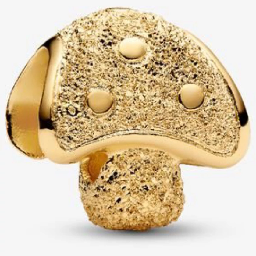 Pandora arany texturált gomba mini charm - 764048C00