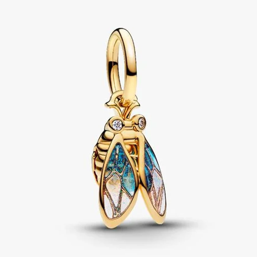 Pandora aranyozott színes kabóca függő - 764490C01