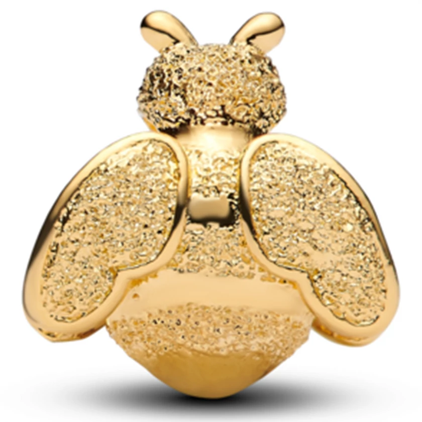 Pandora aranyozott texturált méhecske charm  - 764524C00
