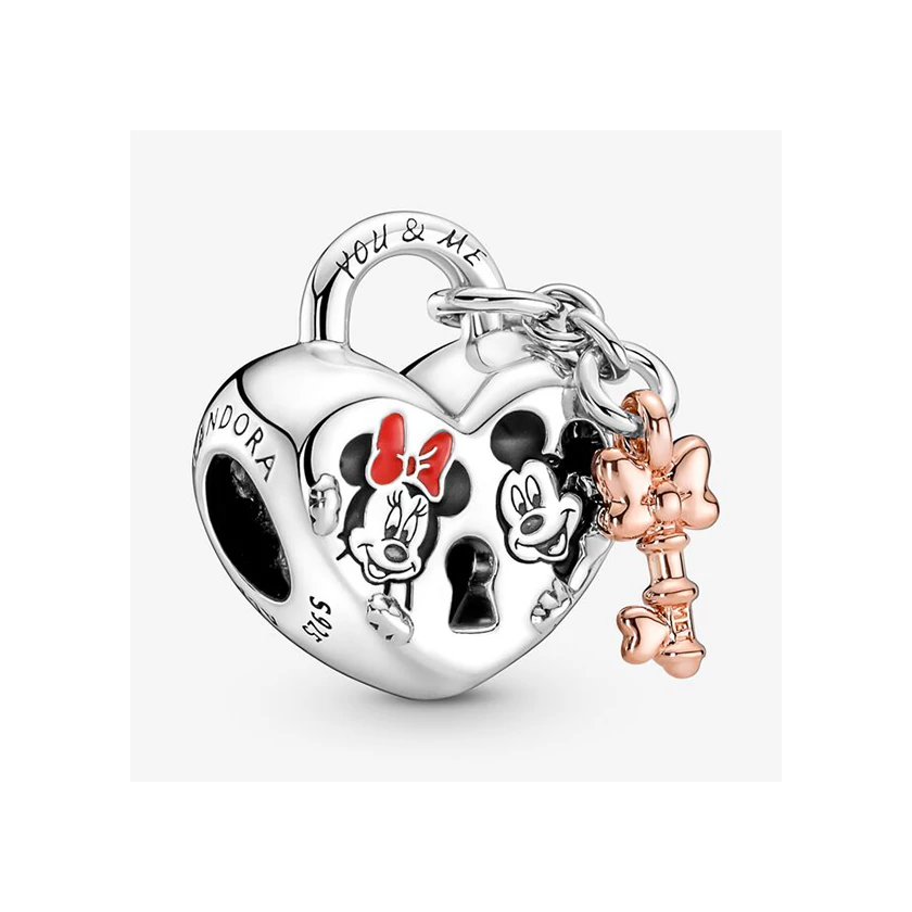 Pandora Disney Mickey egér és Minnie egér lakat charm - 780109C01