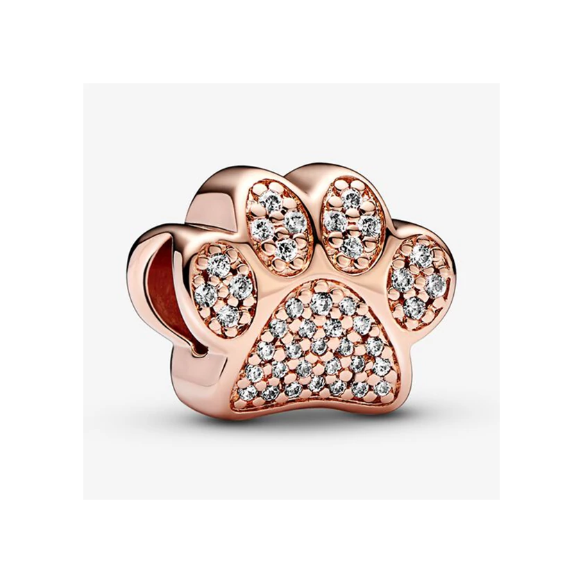 Pandora rozé szikrázó mancs charm - 781714C01