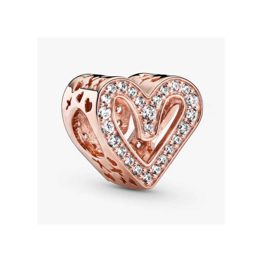Pandora szikrázó szabadkézi szív charm - 788692C01