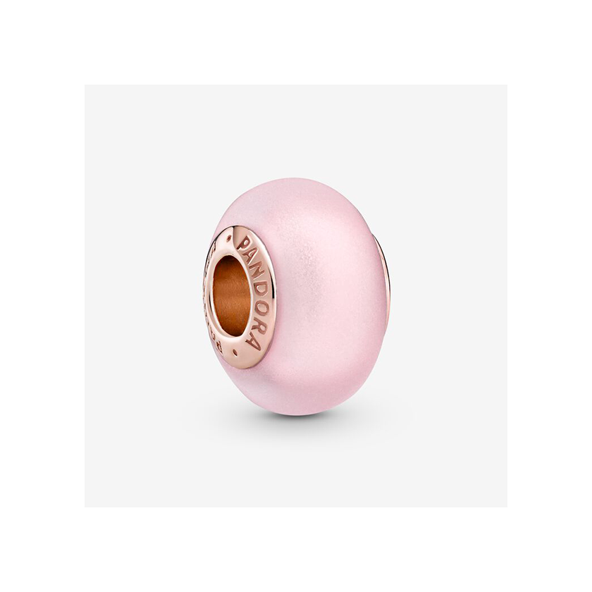 Pandora matt rózsaszín muránói charm - 789421C00