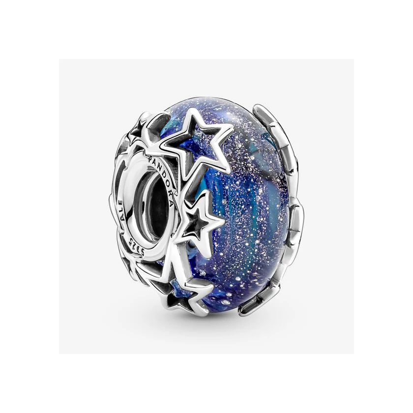 Pandora Galaxis és csillagok muránói üveg charm - 790015C00