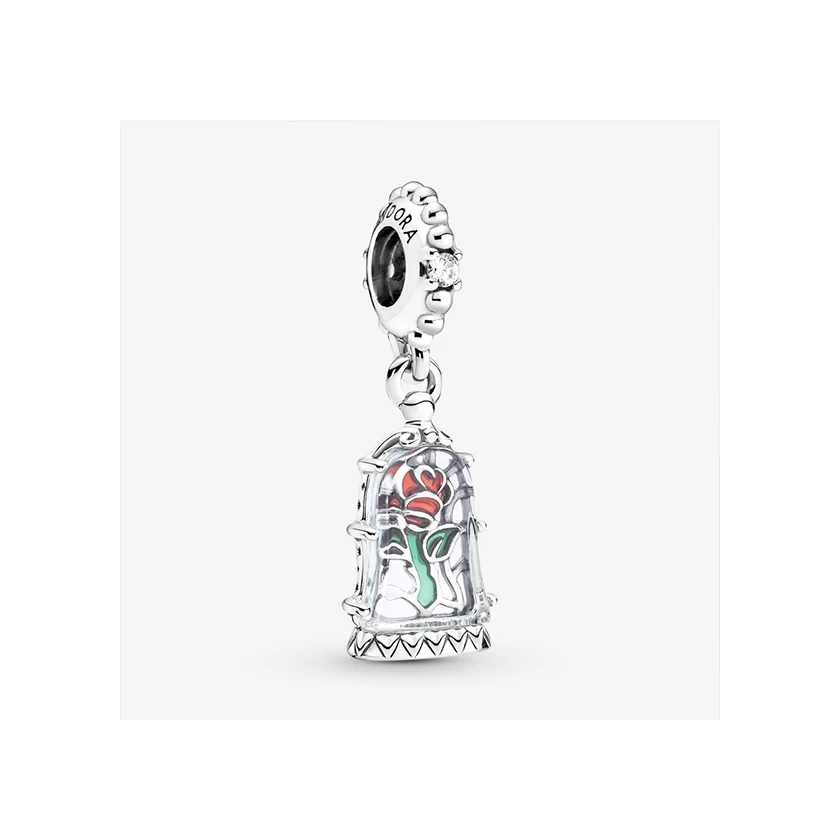 Pandora Disney Szépség és a Szörnyeteg bűvös rózsa függő - 790024C01
