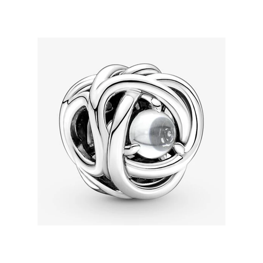 Pandora áttetsző örökkévalóság kör április charm - 790064C01