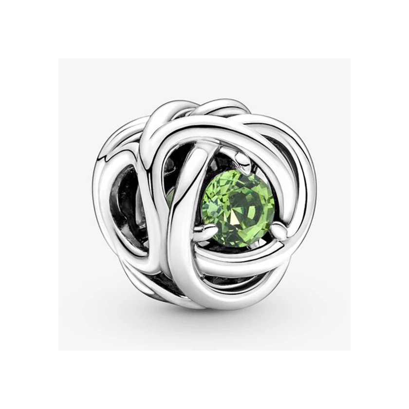 Pandora tavaszzöld örökkévalóság kör augusztus charm - 790065C03