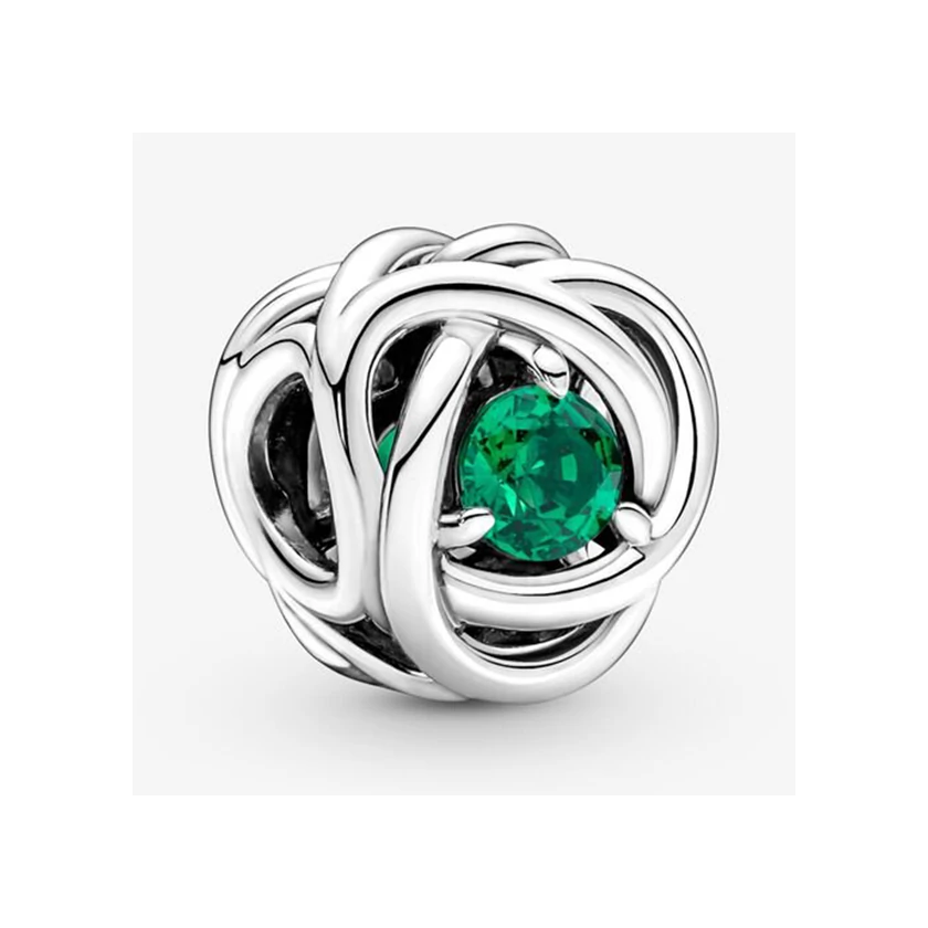 Pandora zöld örökkévalóság kör május charm - 790065C08