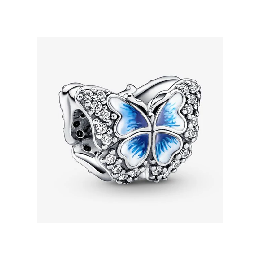 Pandora kék csillogó pillangó charm - 790761C01