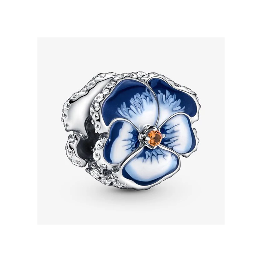 Pandora kék árvácska charm - 790777C02