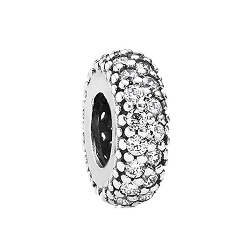 Pandora inspiráció pavé charm és spacer - 791359CZ
