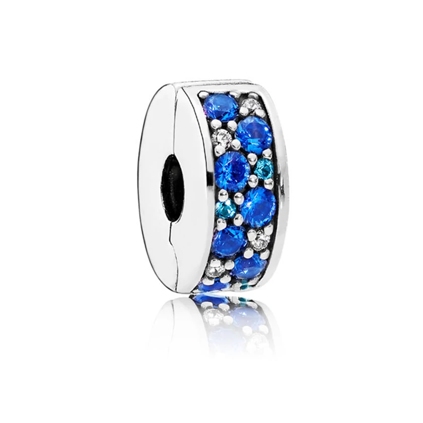 Pandora kék ragyogó elegancia klip - 791817NSBMX