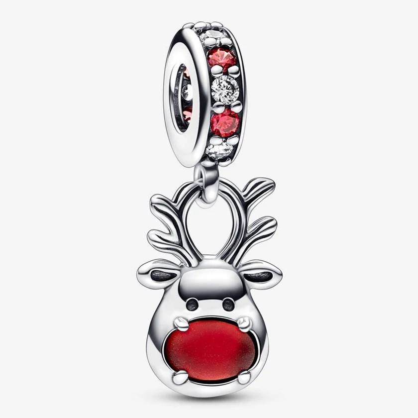 Pandora piros orrú rénszarvas függő - 792330C01