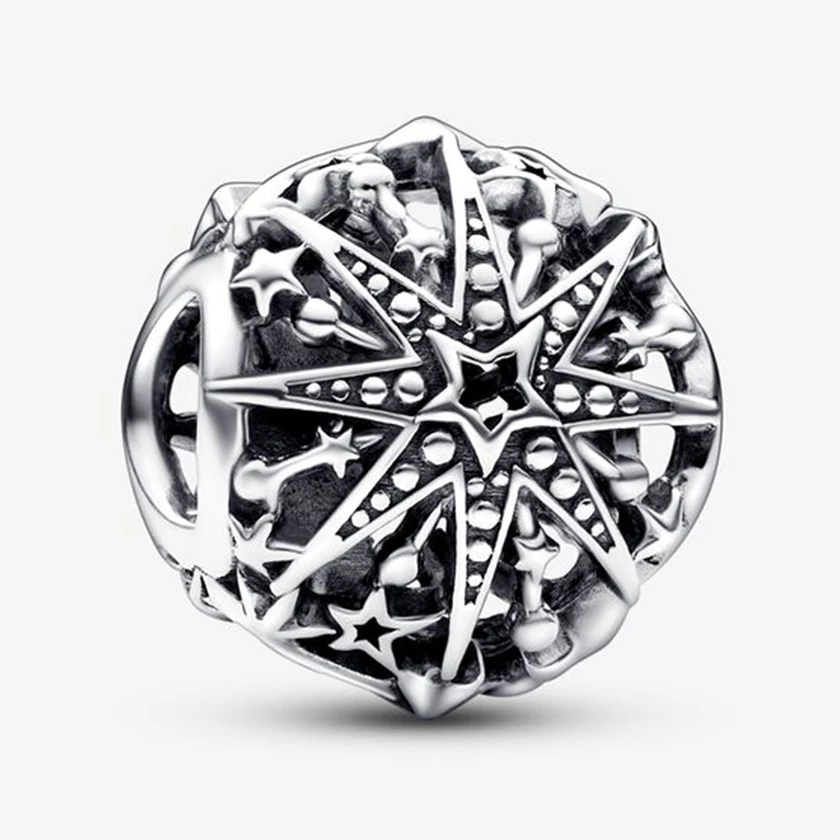 Pandora ünnepi áttört hópehely charm - 792360C00