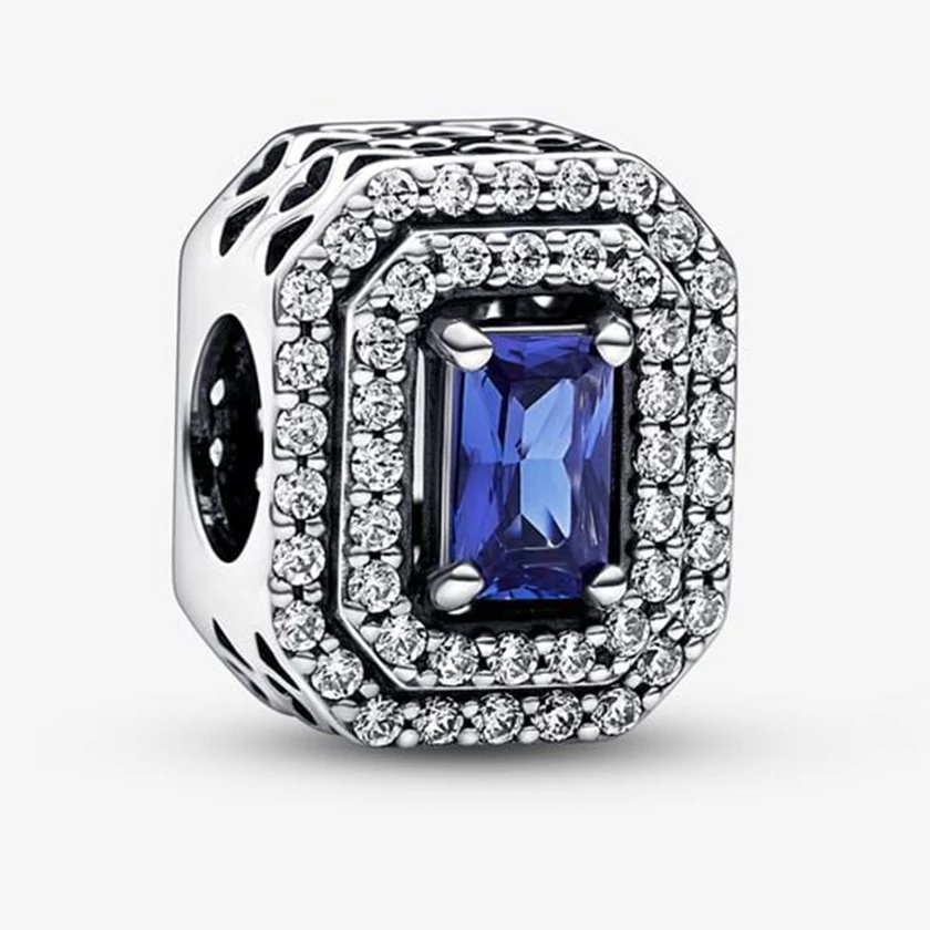 Pandora ragyogó kék téglalap charm - 792385C01