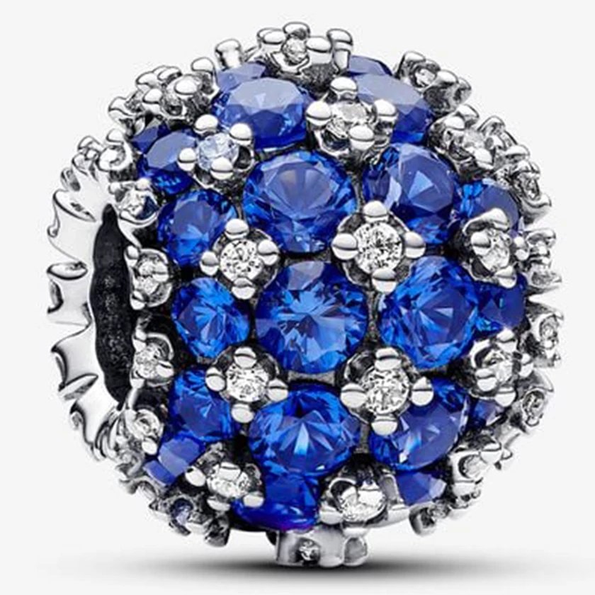 Pandora szikrázó kék gömb pavé charm - 792630C02
