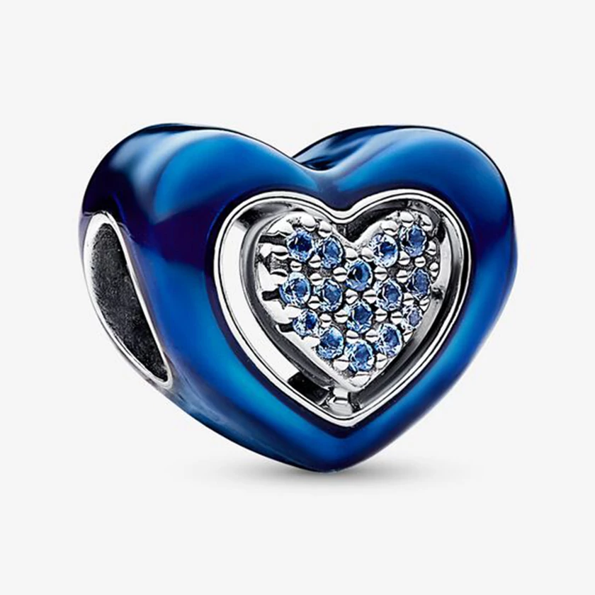 Pandora kék forgó szív charm - 792750C01
