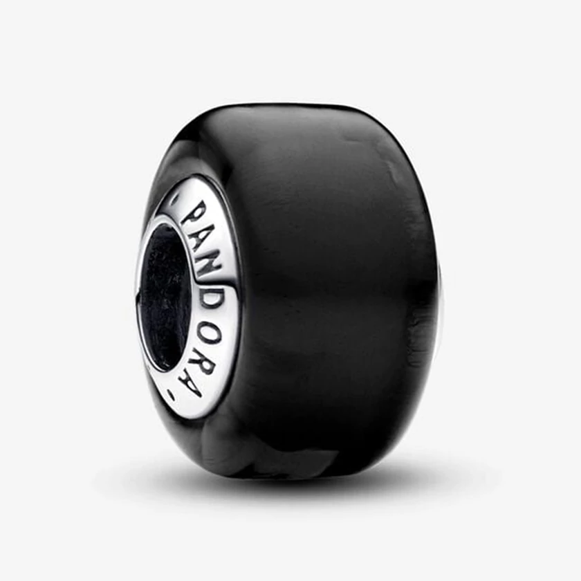 Pandora fekete mini muránói üveg charm - 793117C00