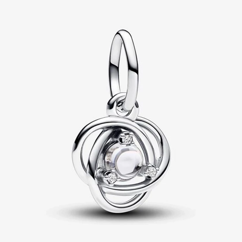 Pandora áprilisi áttetsző születésköves függő - 793125C04