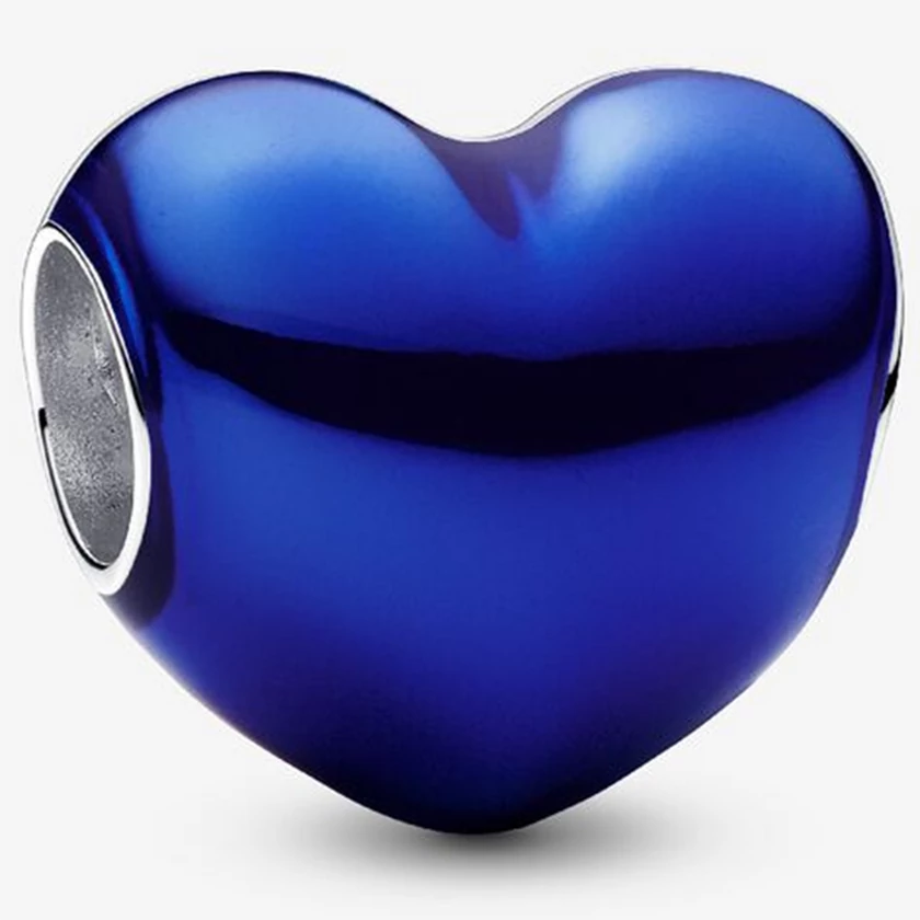 Pandora kék szív charm - 793337C05