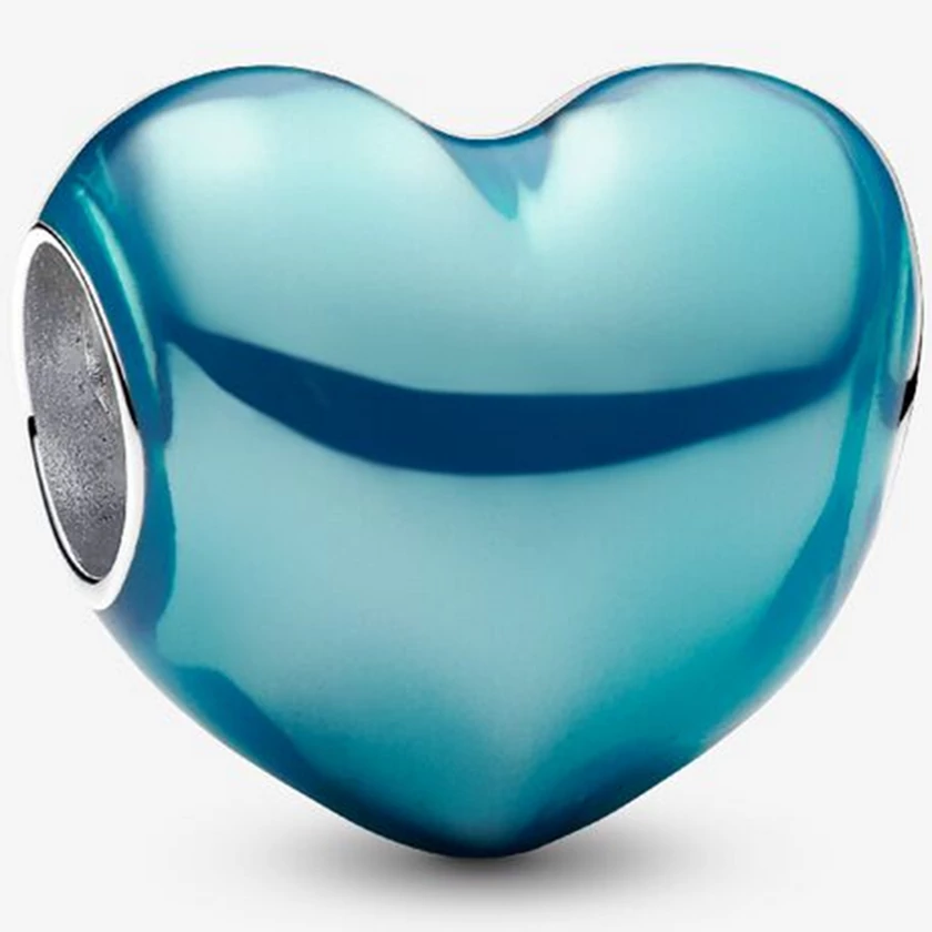 Pandora égkék szív charm - 793337C06