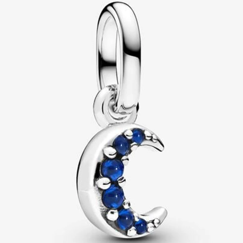 Pandora kék félhold mini függő - 793452C01