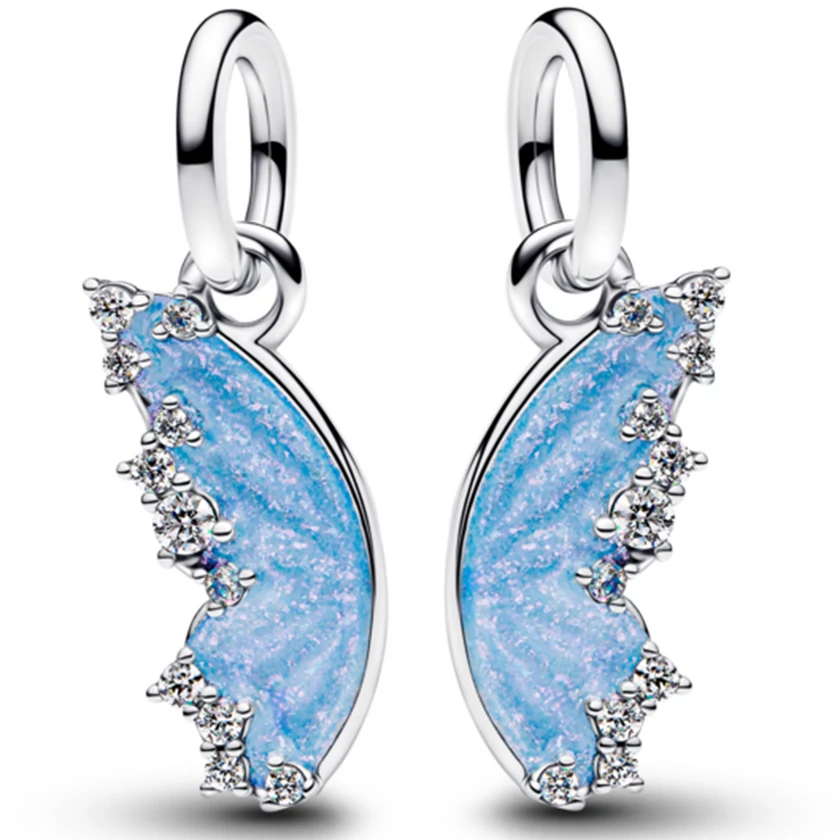 Pandora kék pillangó dupla függő - 794244C01