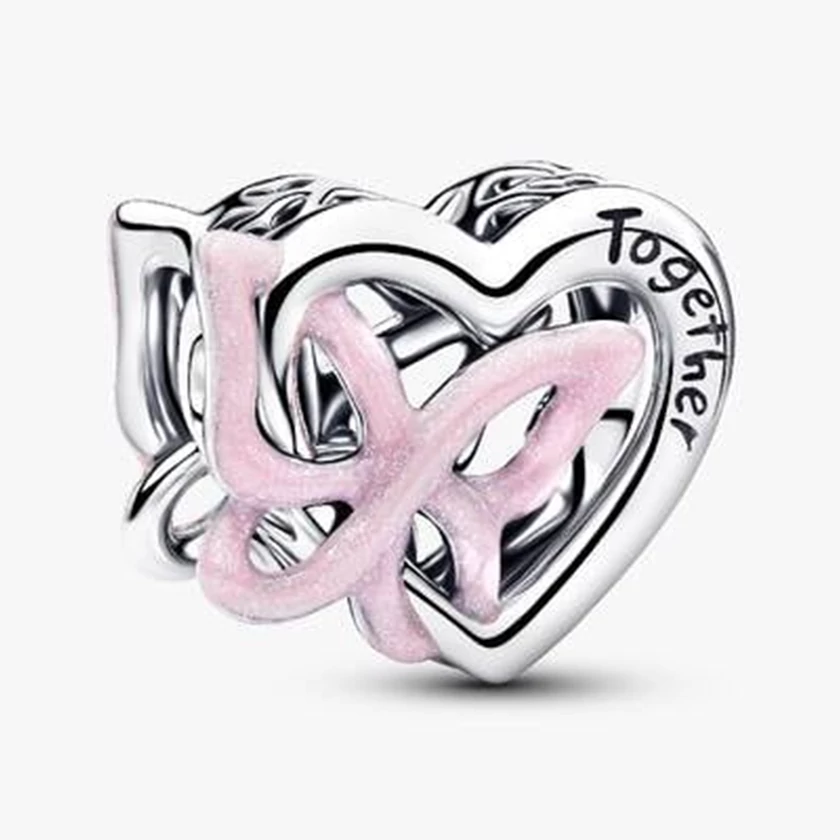 Pandora összefonódó szív és pillangó charm - 794475C01