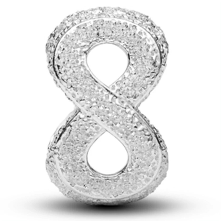 Pandora texturált végtelen jel charm  - 794523C00