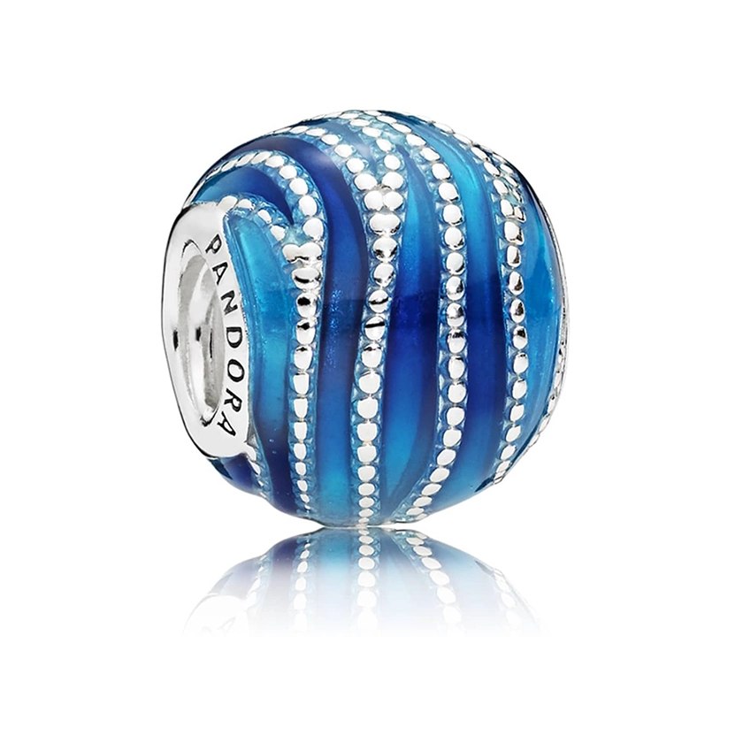 Pandora kék örvény charm - 797012ENMX
