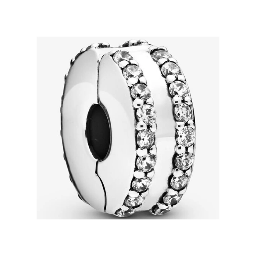 Pandora duplasoros pavé klip - 798422C01