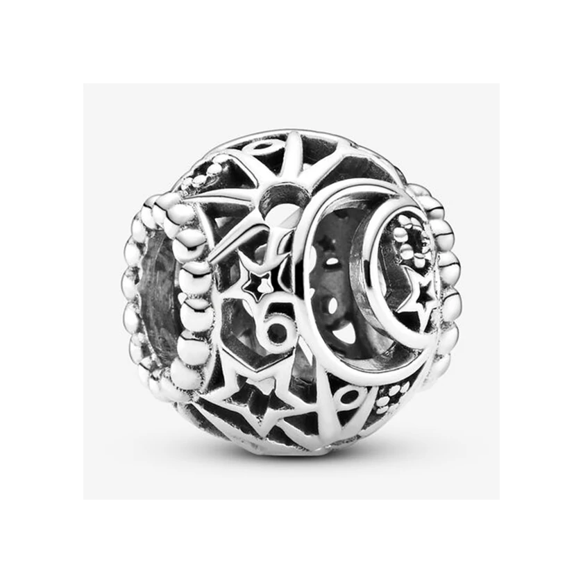 Pandora áttört nap, hold, csillagok charm - 799183C00
