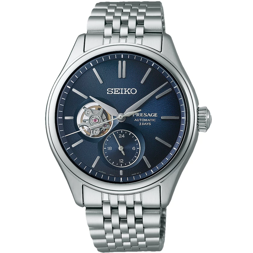 Seiko férfi óra - SPB527J1 - Presage Classic Open Heart in Ai-iro Japan Blue
