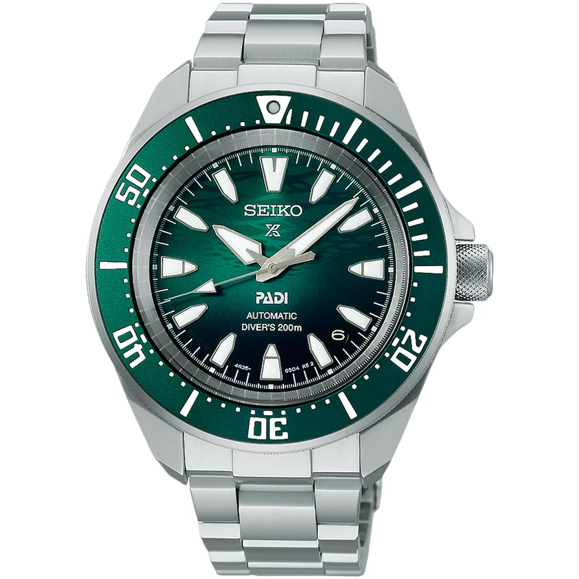 Seiko férfi óra - SRPL53K1 - Prospex Sea PADI 60th Anniversary 4R Compact Mechanical Diver’s Watch in Underwater Green