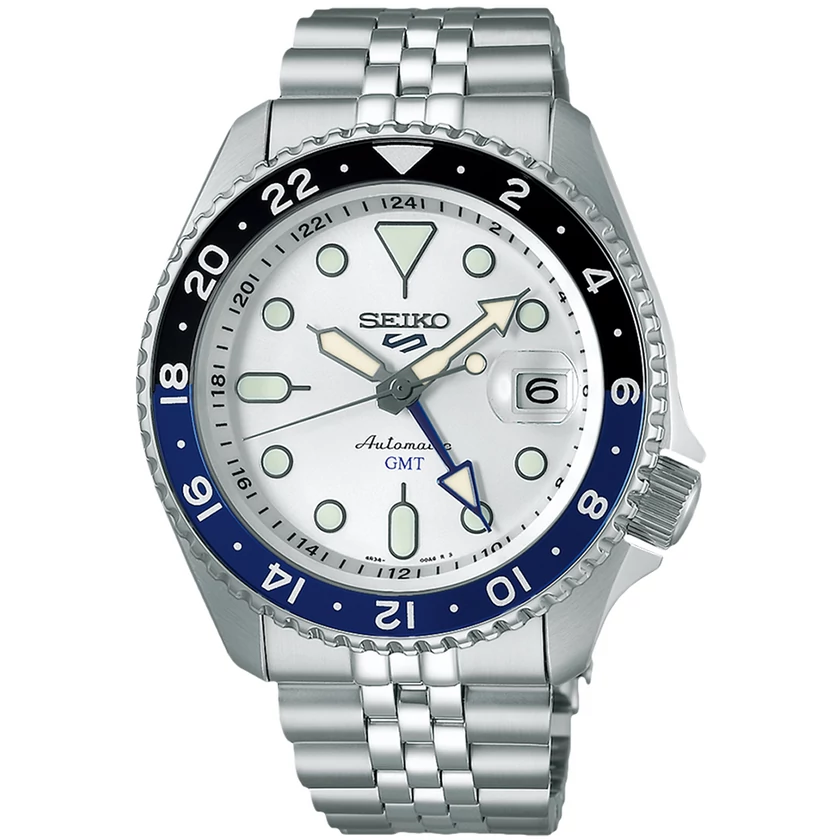 Seiko férfi óra - SSK033K1 - 5 Sports SKX GMT Sky blue, Silver cloud