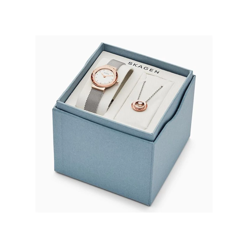 Skagen női óra + nyaklánc - SKW1112 - Leonora