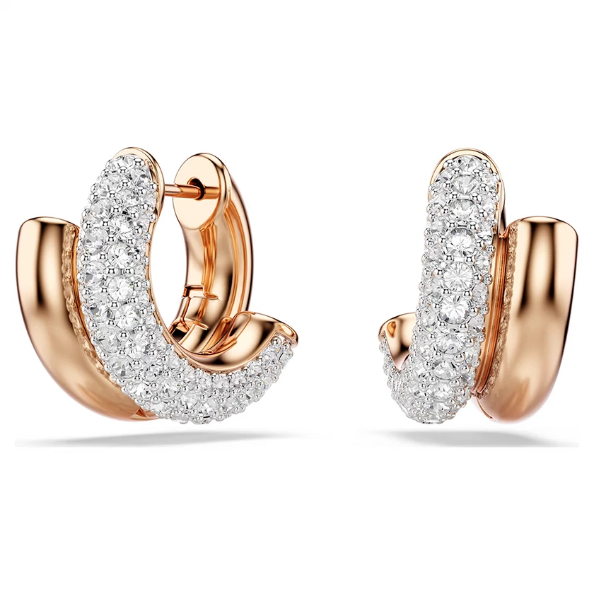 Swarovski Dextera rozé arany karika fülbevaló - 5738198