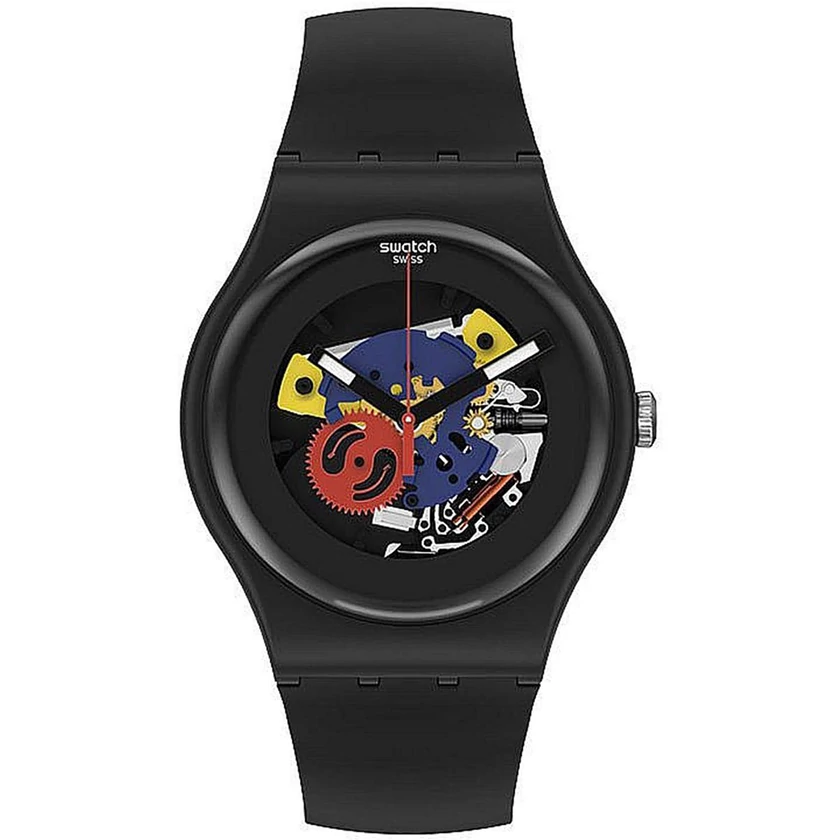 Swatch férfi óra - SO29B107 - Black Lacquered