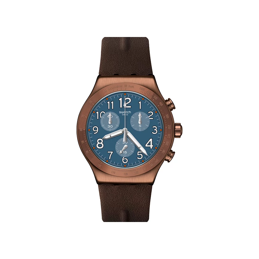 Swatch férfi óra - YVC100 - Back to Copper