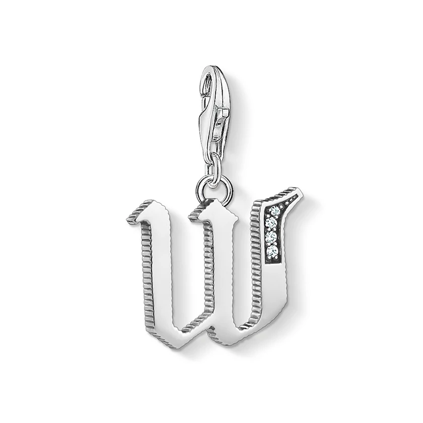 Thomas Sabo "W" betű charm - 1603-643-21