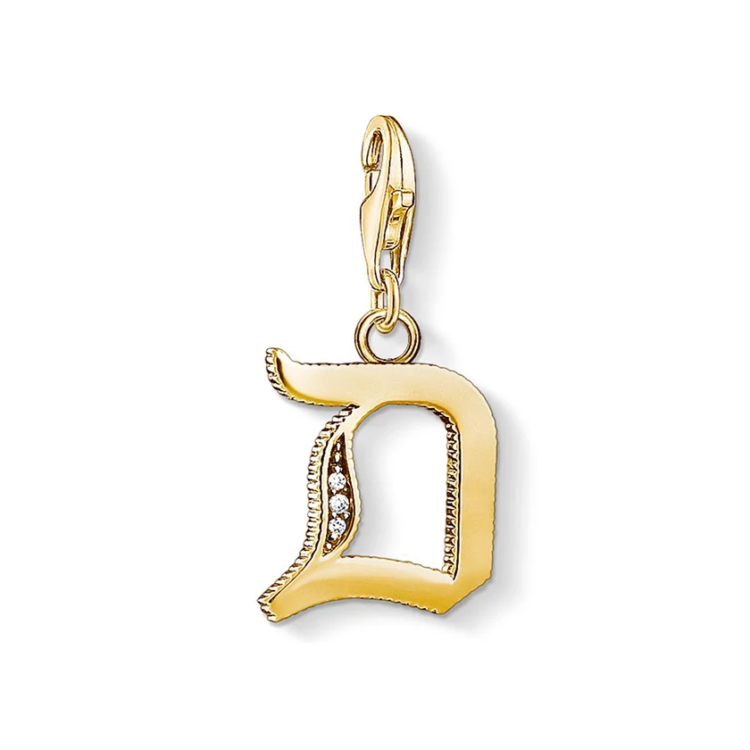Thomas Sabo "D" betű charm - 1610-414-39